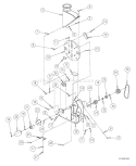 Part Location Diagram of 73027-35 Bear Cat Weldment, Chipper Frame